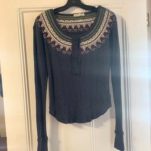 Long Sleeve Free People Top Size XS